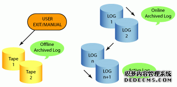 活动、联机和归档的日志记录