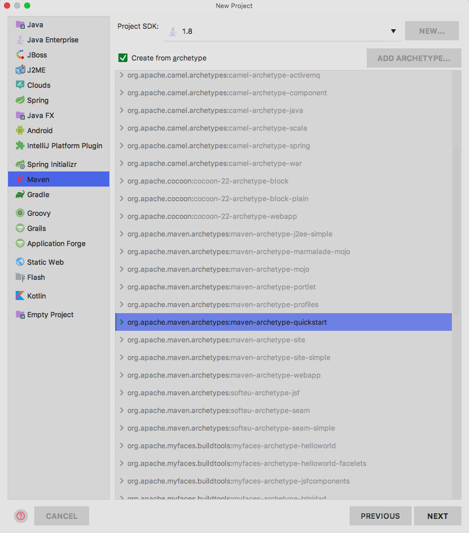 使用骨架创建maven项目